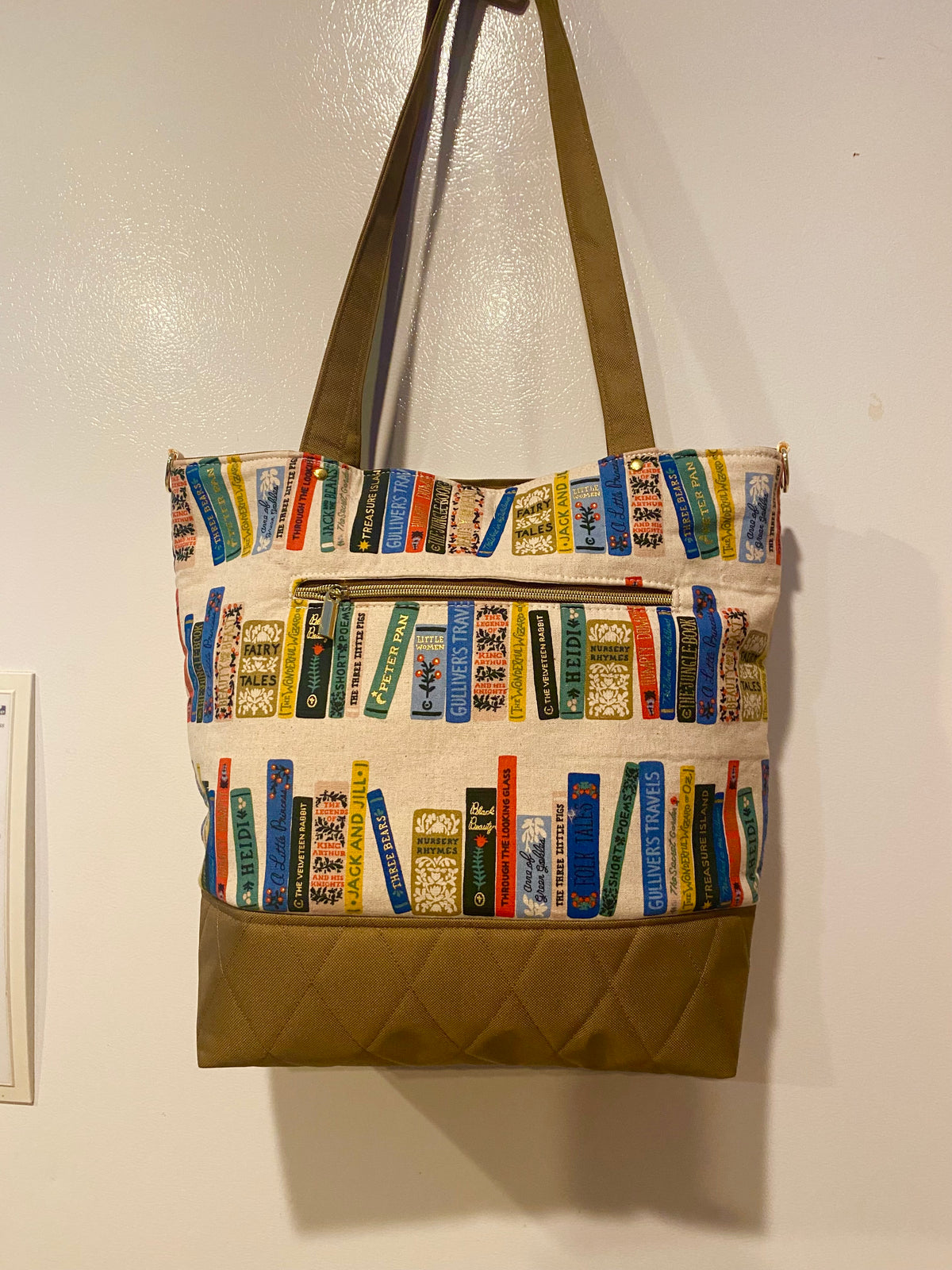 The Bookish Chapters Collection Beige/Brown Canvas