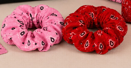 1 Bag 2 Looks Reversible Scrunchie Set (Set of 2)