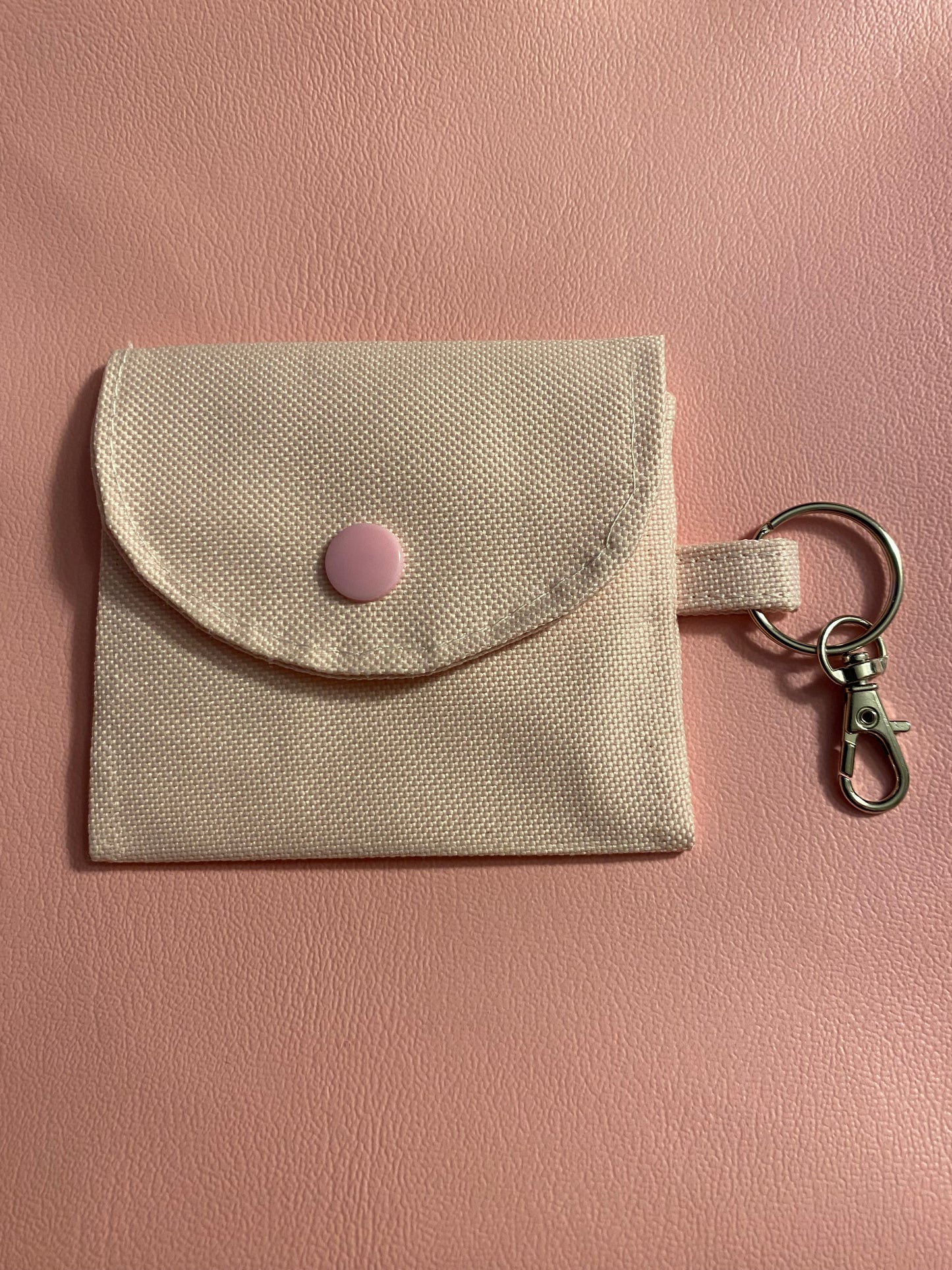 Quiet Faith Earbuds case/Change Pouch - Blush Grace