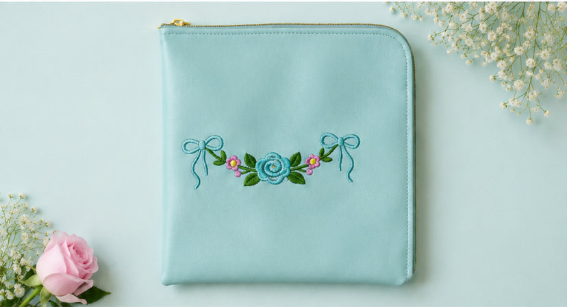 Quiet Faith E-Reader-Ipad Sleeve / Journal-Notes Pouch- Still Waters