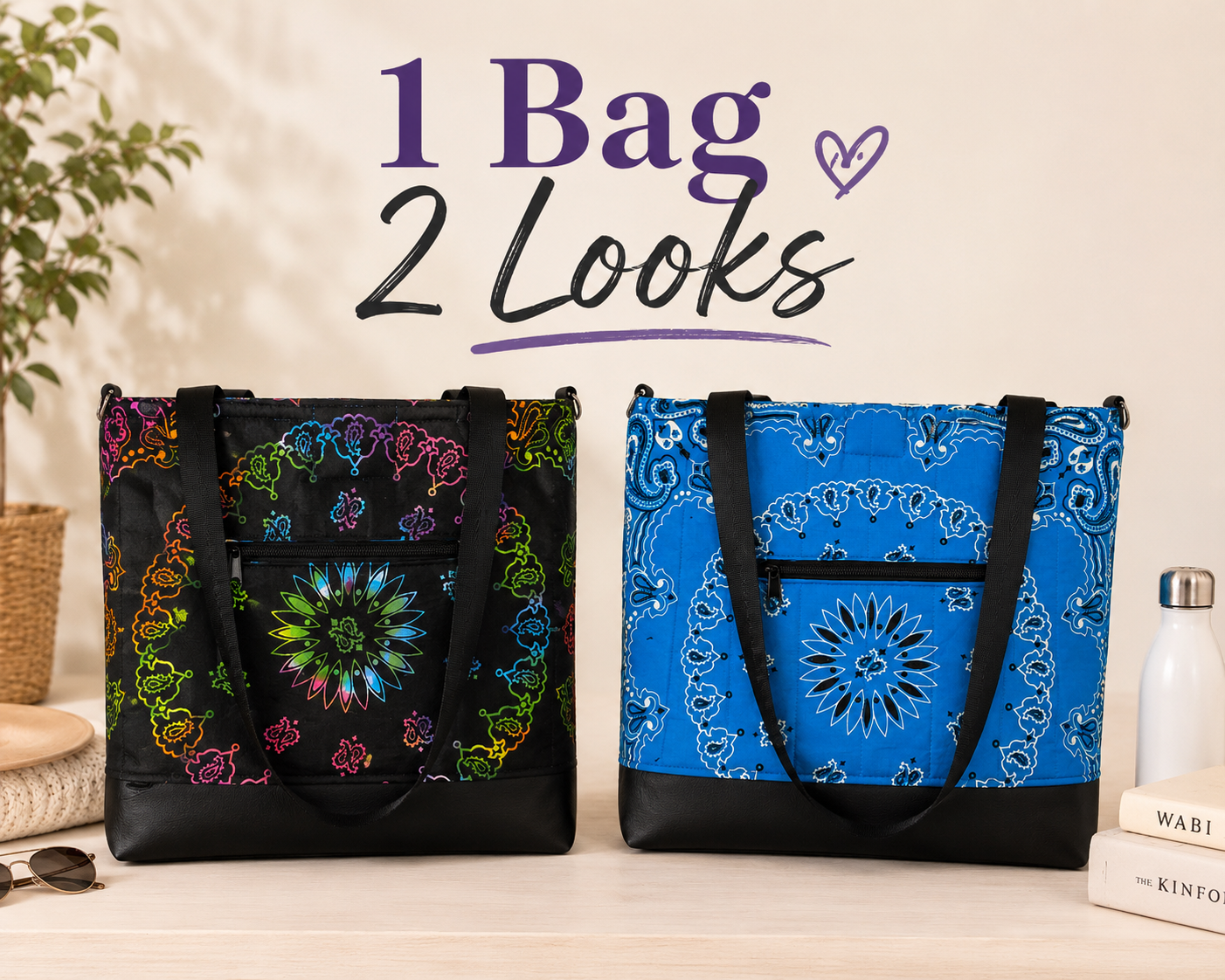 1 Bag 2 Looks Reversible Tote