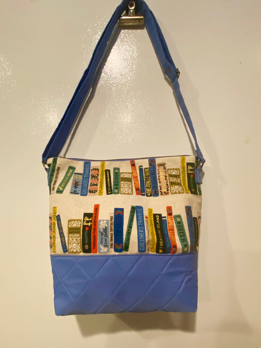 The Bookish Chapters Collection Blue Crossbody Bag