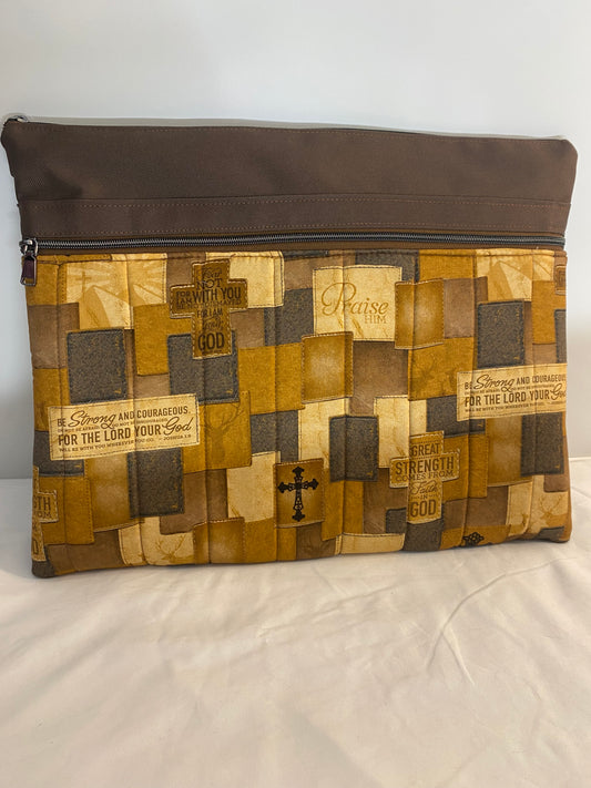Strong & Courageous Laptop Sleeve/ Organizer