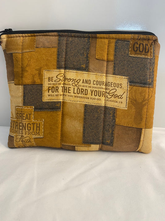 Strong & Courageous Pencil Pouch/Eyeglasses Case